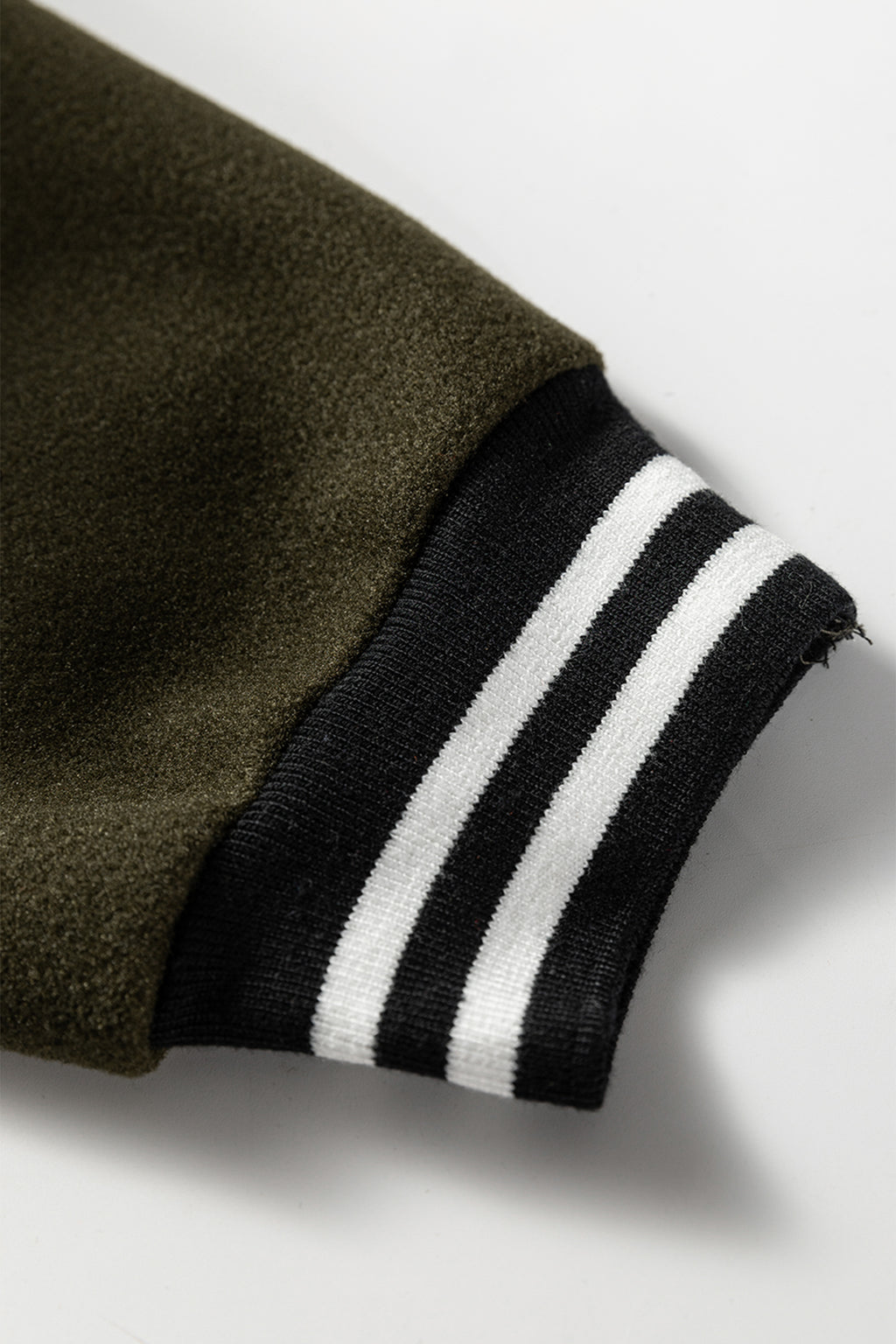 Four Leaf Clover Contrast Cuffed Drop Shoulder Zip up Tunic Hoodie