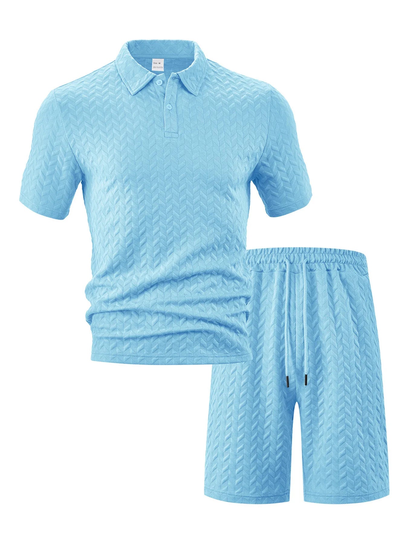 Polo Shirt and Shorts Set Plus Size.