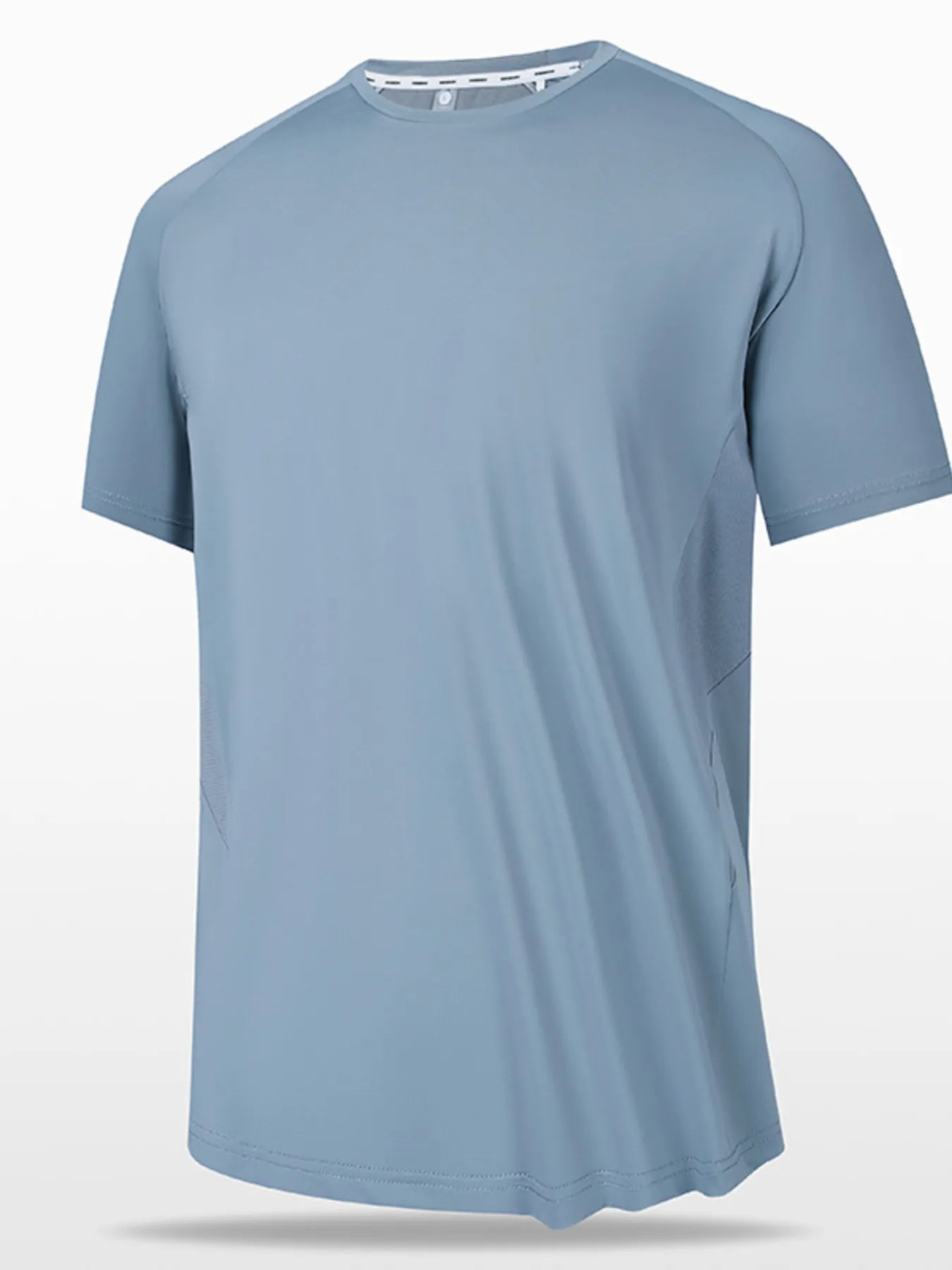 Men's Full Size Round Neck Short Sleeve T-Shirt.