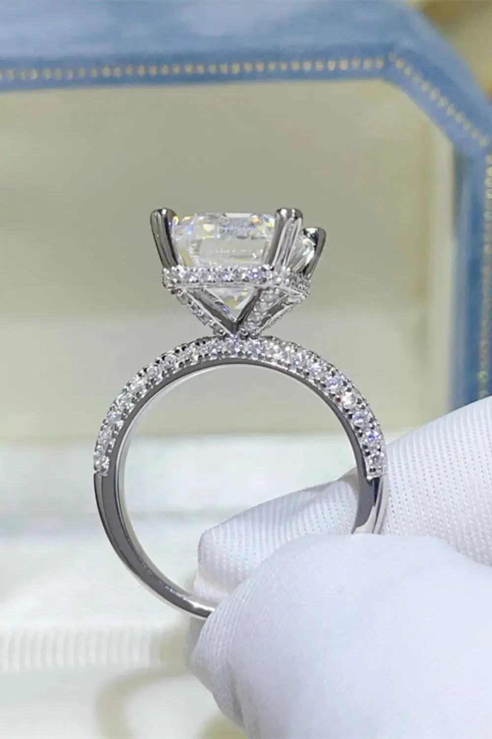 5 Carat Moissanite 925 Sterling Silver Ring.