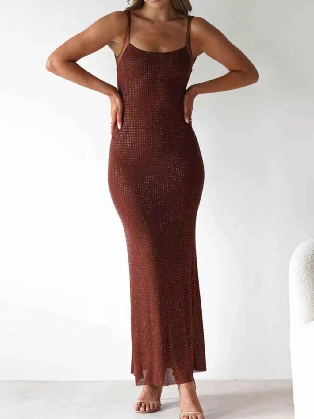 Backless Sleeveless Bodycon Maxi Dress