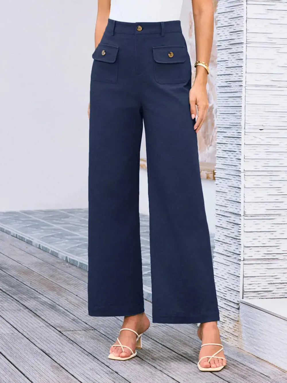 High Waist Wide Leg Pants.