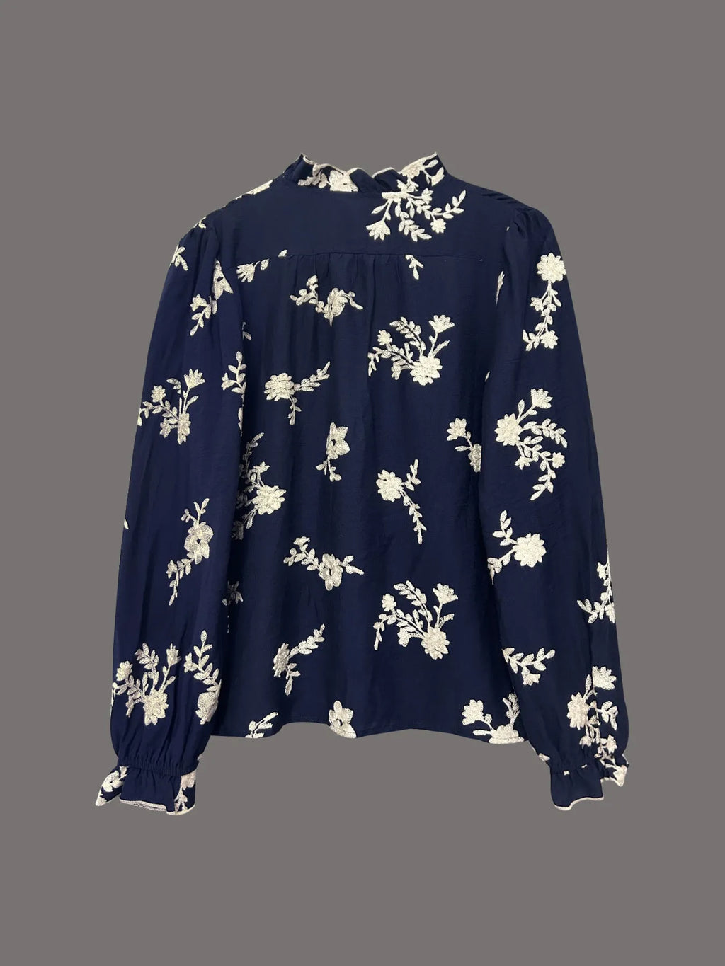 Flower Button Up Long Sleeve Shirt.