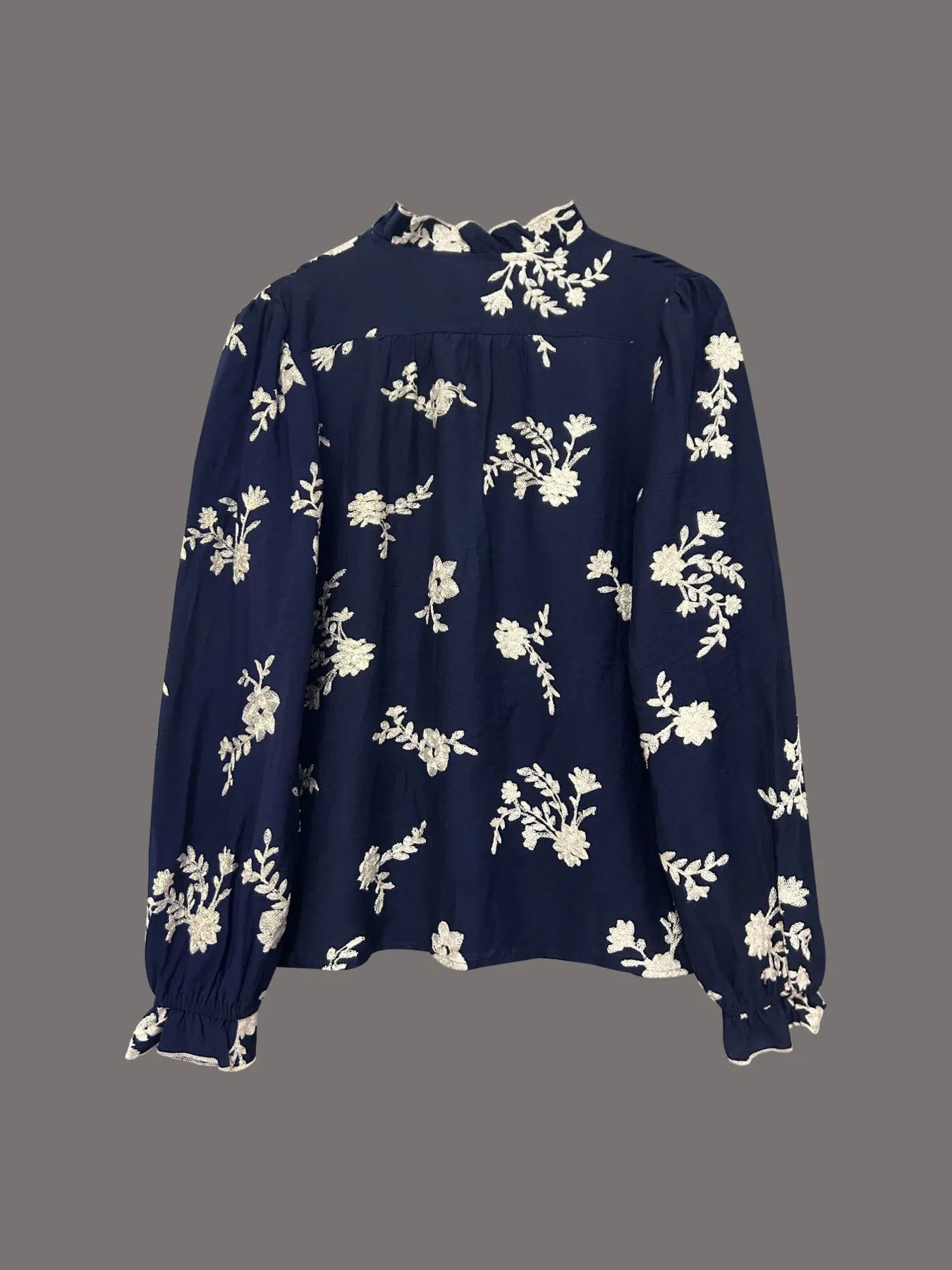 Flower Button Up Long Sleeve Shirt.