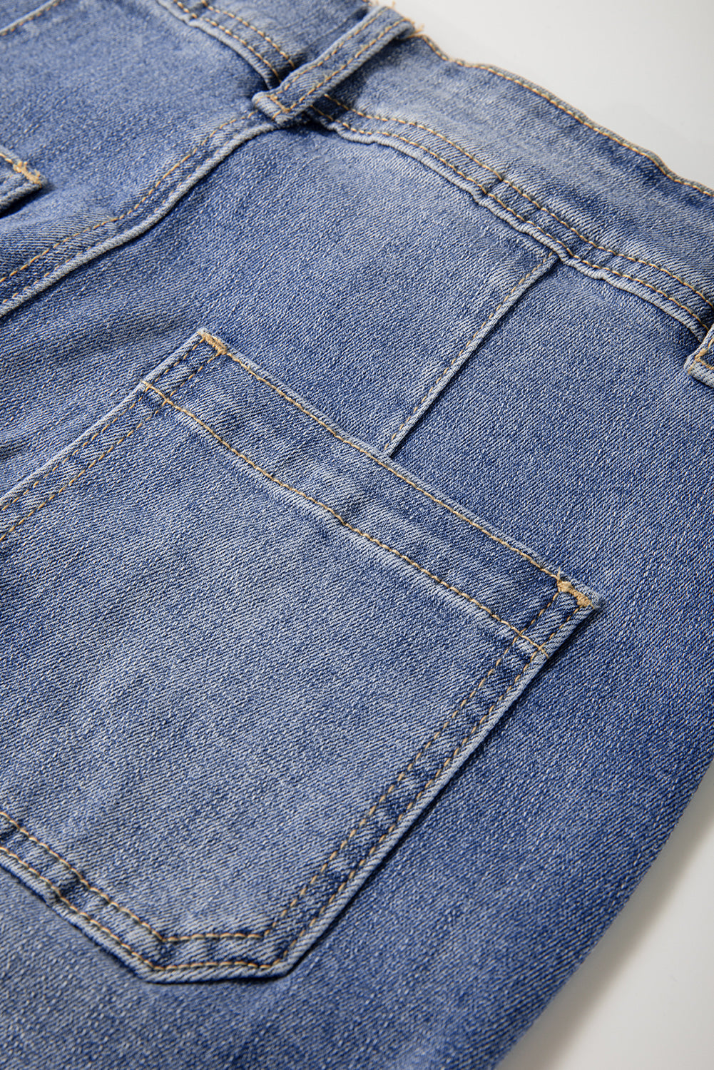 Ashleigh Blue Mineral Wash High Waist Bell Bottom Crop Jeans Dear-Lover Dropshipping