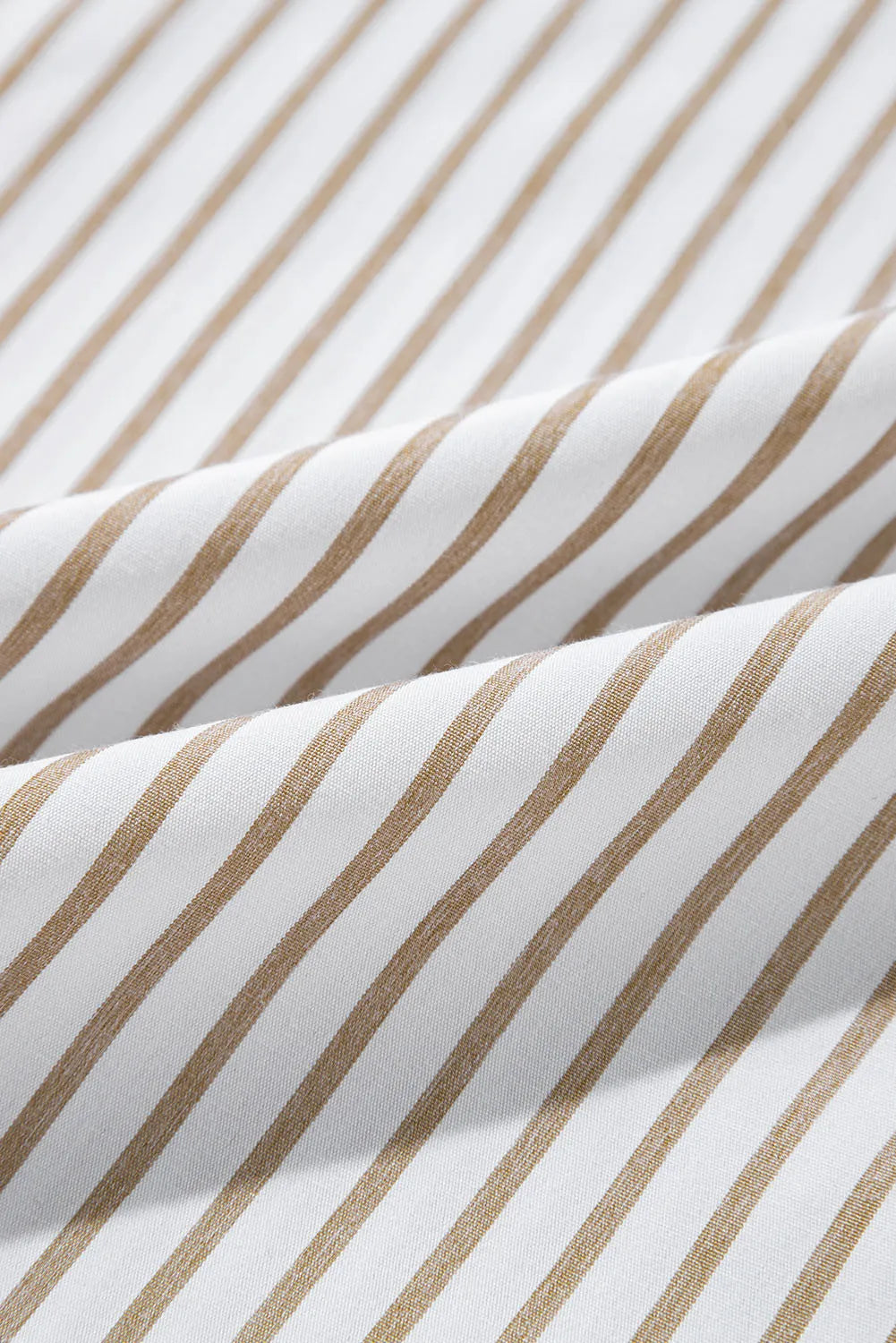 Striped Long Sleeve Mini Shirt Dress.