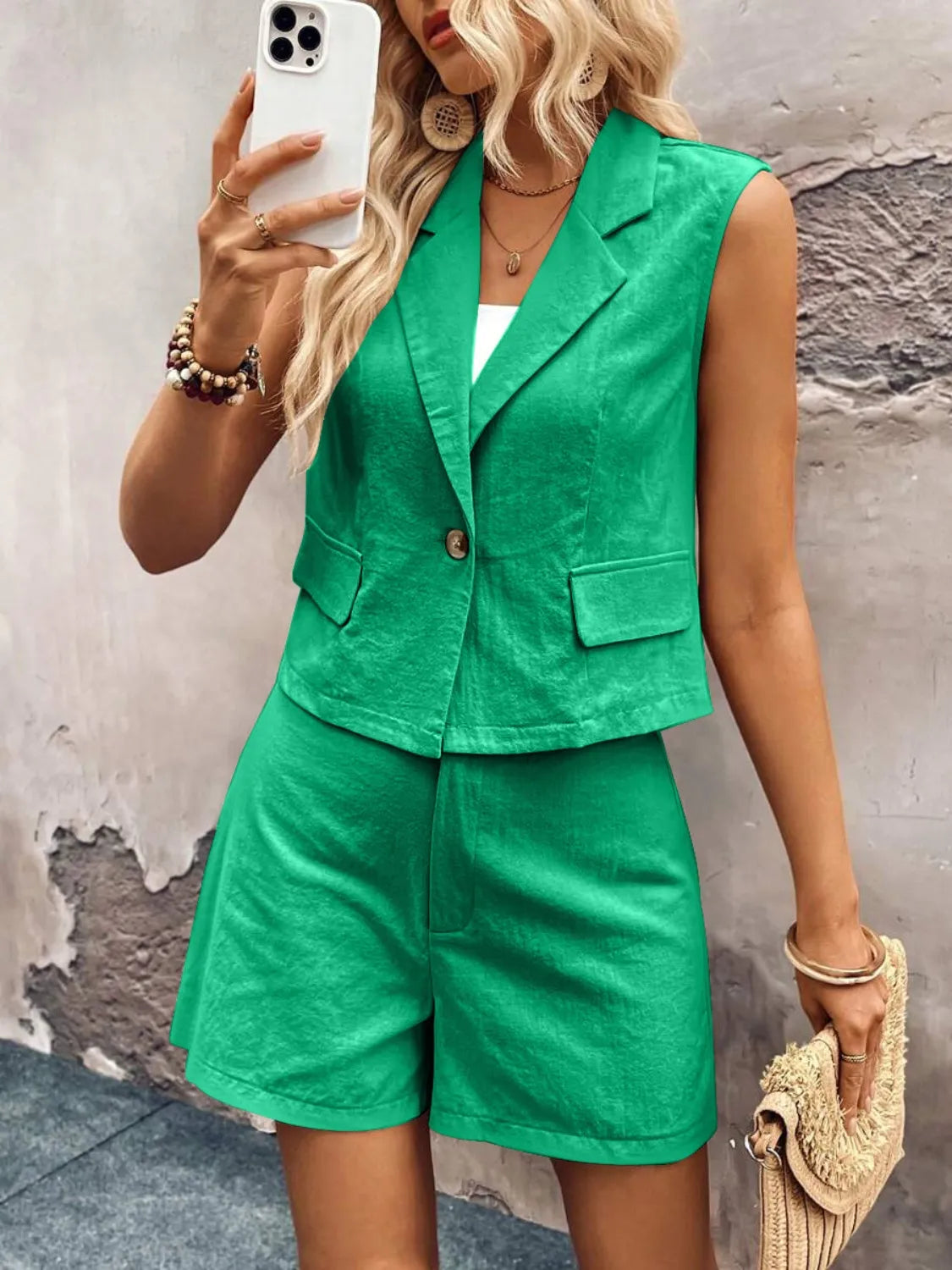 Sleeveless Top and Shorts Set WOMEN - CHIC TB