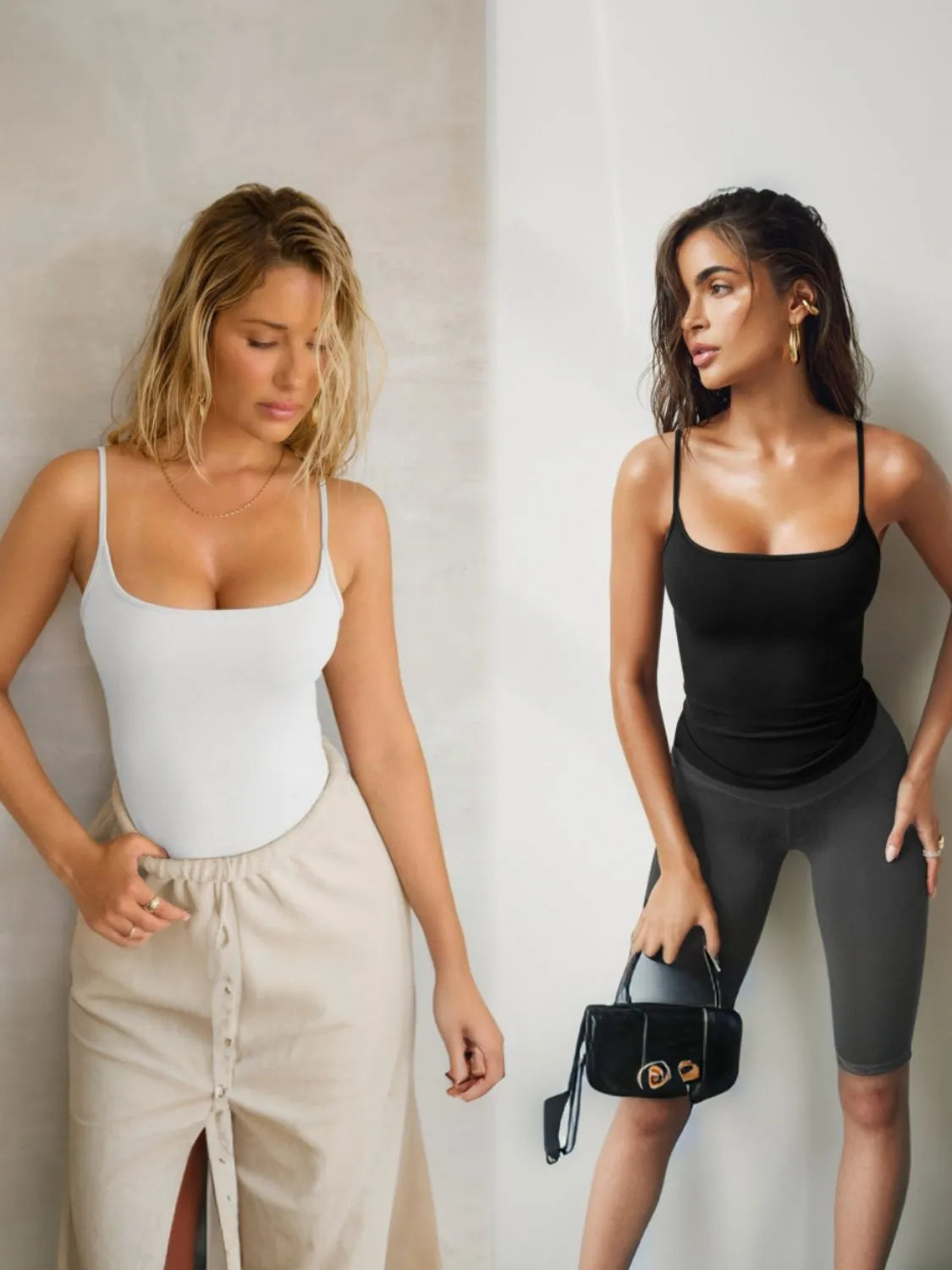 Square Neck 2 Piece Cami.