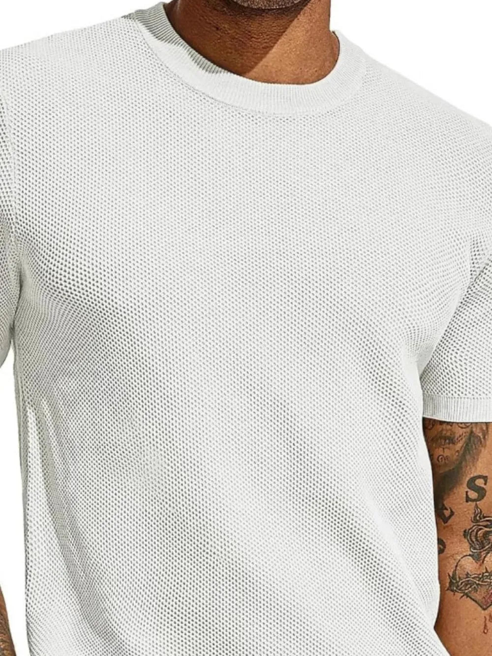Men's Full Size Round Neck Short Sleeve T-Shirt Plus Size.