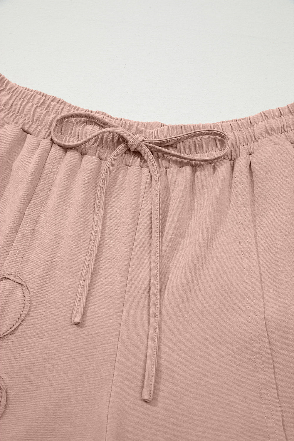 Buckskin Flower Patch Mineral Washed Terry Knit Cropped Wide Leg Pants Dear-Lover Dropshipping