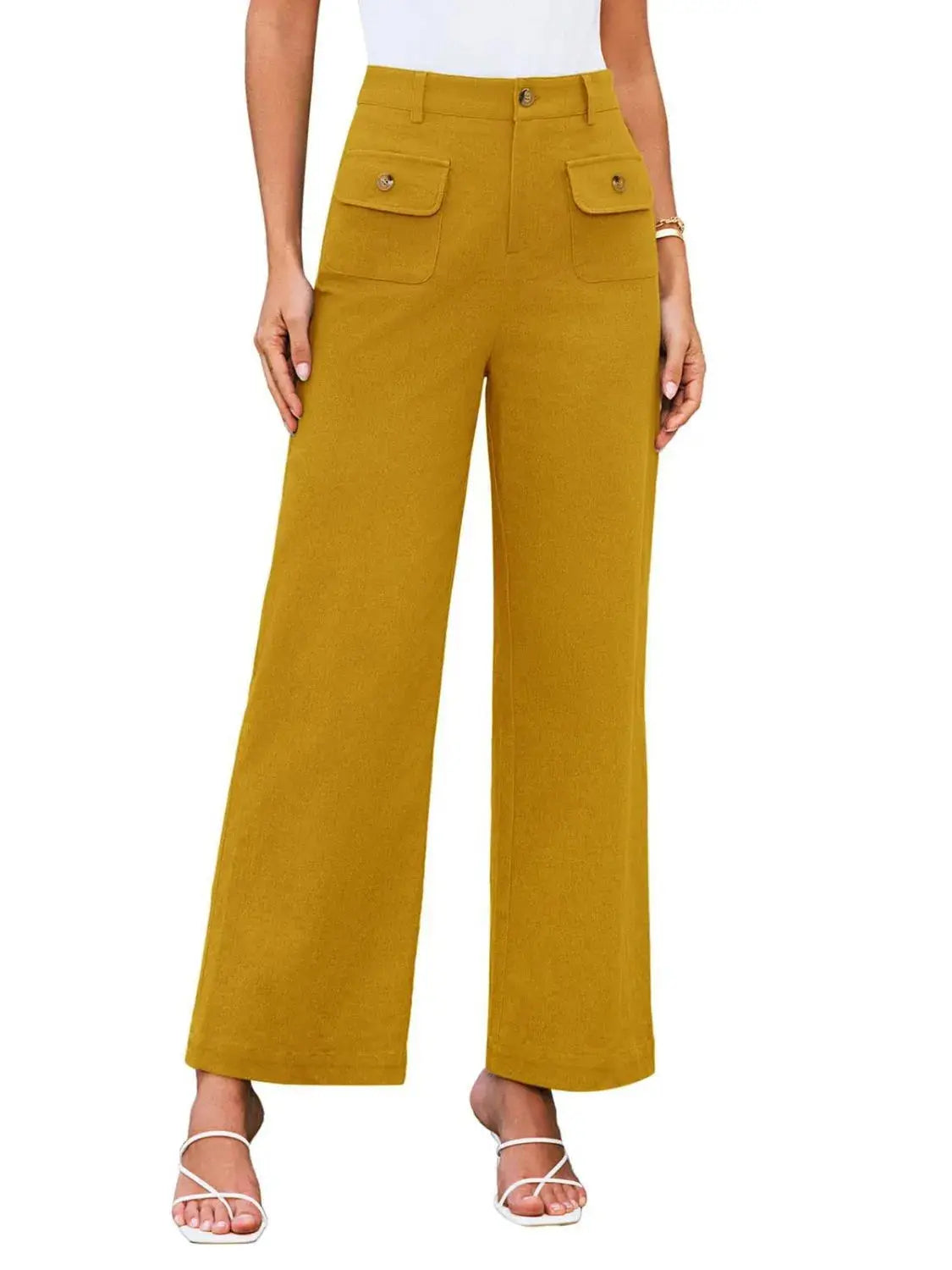 High Waist Wide Leg Pants.