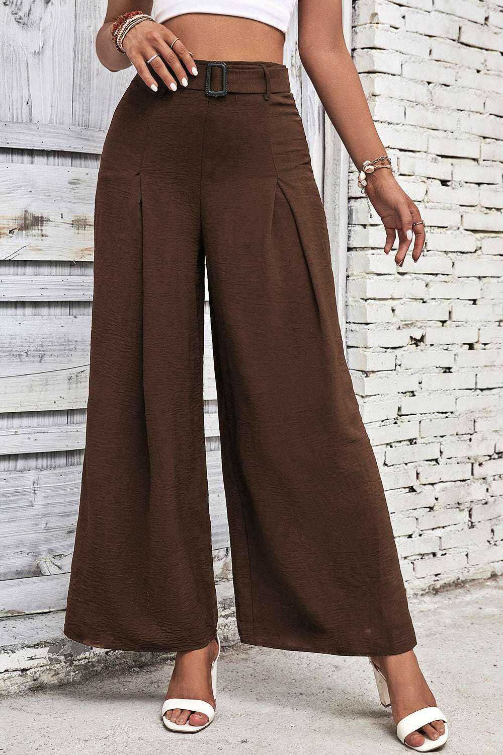 High Waisted Wide Leg Pants.