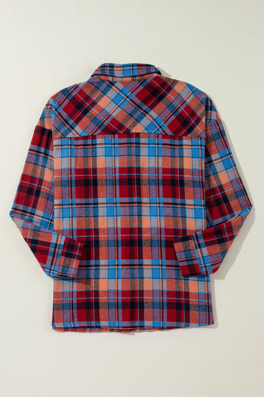 Red Plaid Print Loose Vintage Shirt Dear-Lover Dropshipping