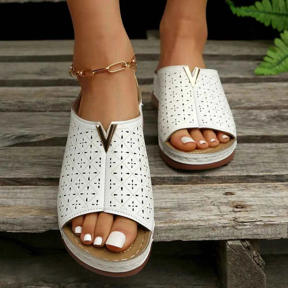 Open Toe Flats Sandals