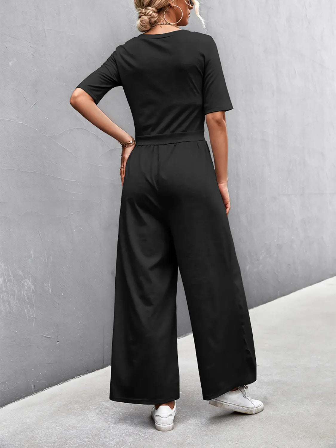 Short Sleeve Jumpsuit.