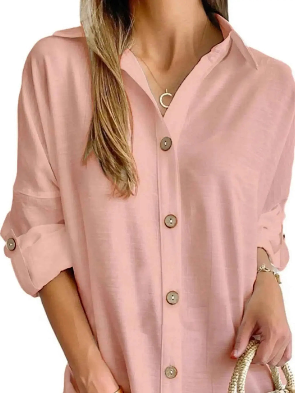 Button Down Long Sleeve Shirt Dress.