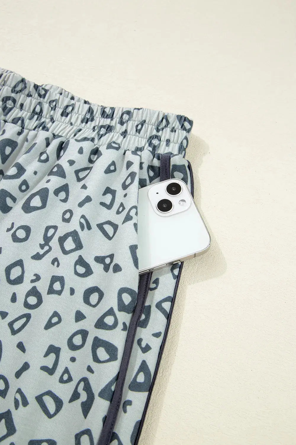 Leopard High Waist Side Bow Pants.