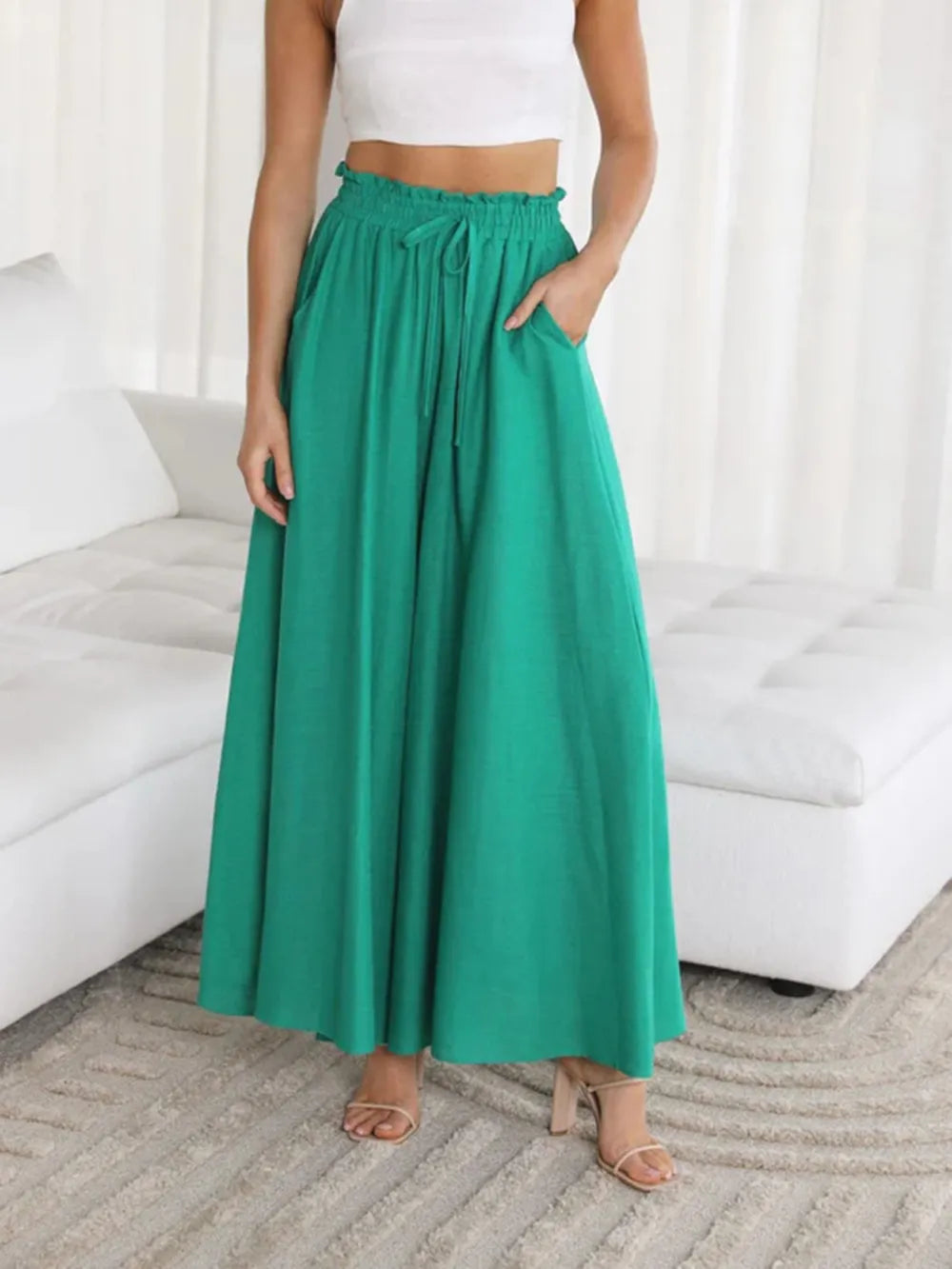 Wide Leg Pants with Pockets.