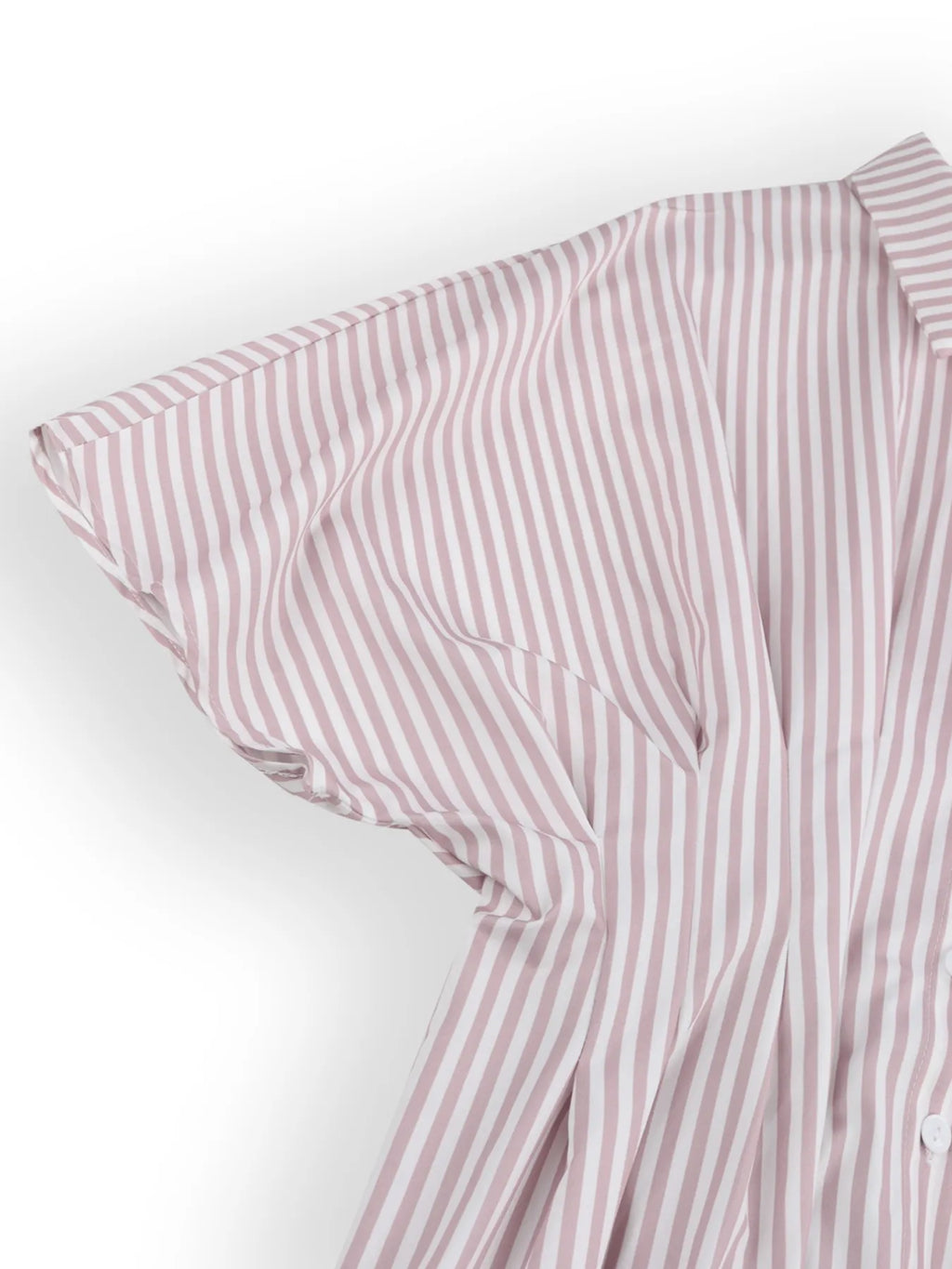 Striped Short Sleeve Button-Up Shirt.