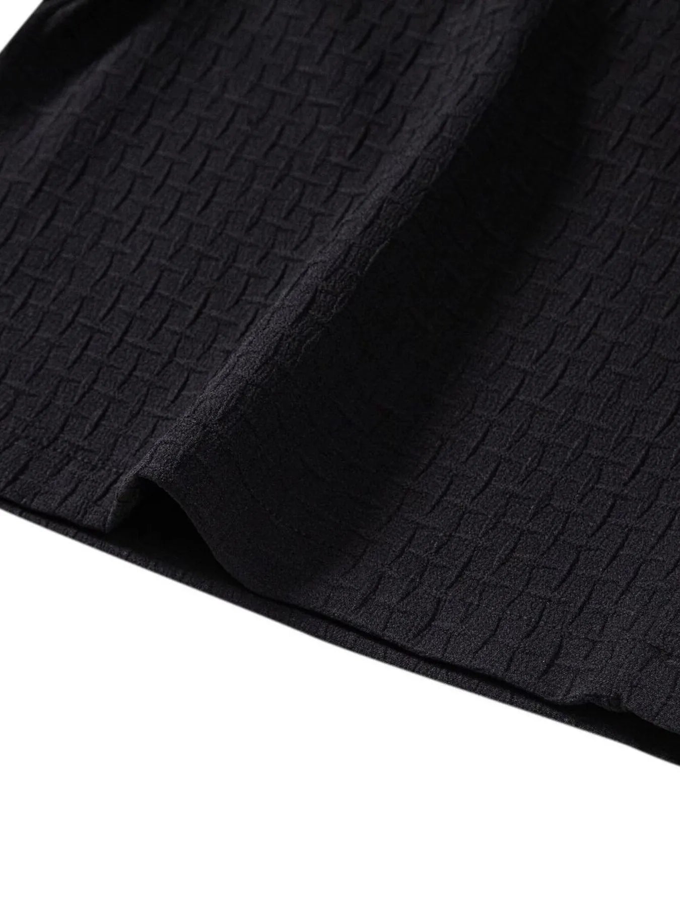 Men's Classic Textured Shorts with Elastic Waist.