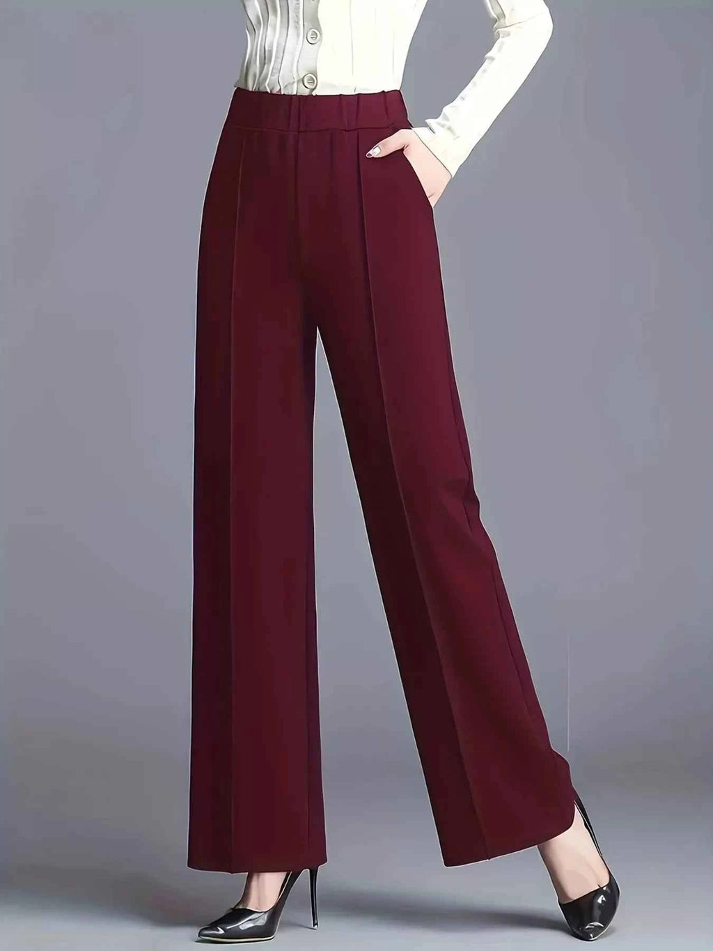 High-Waisted Wide Leg Pants