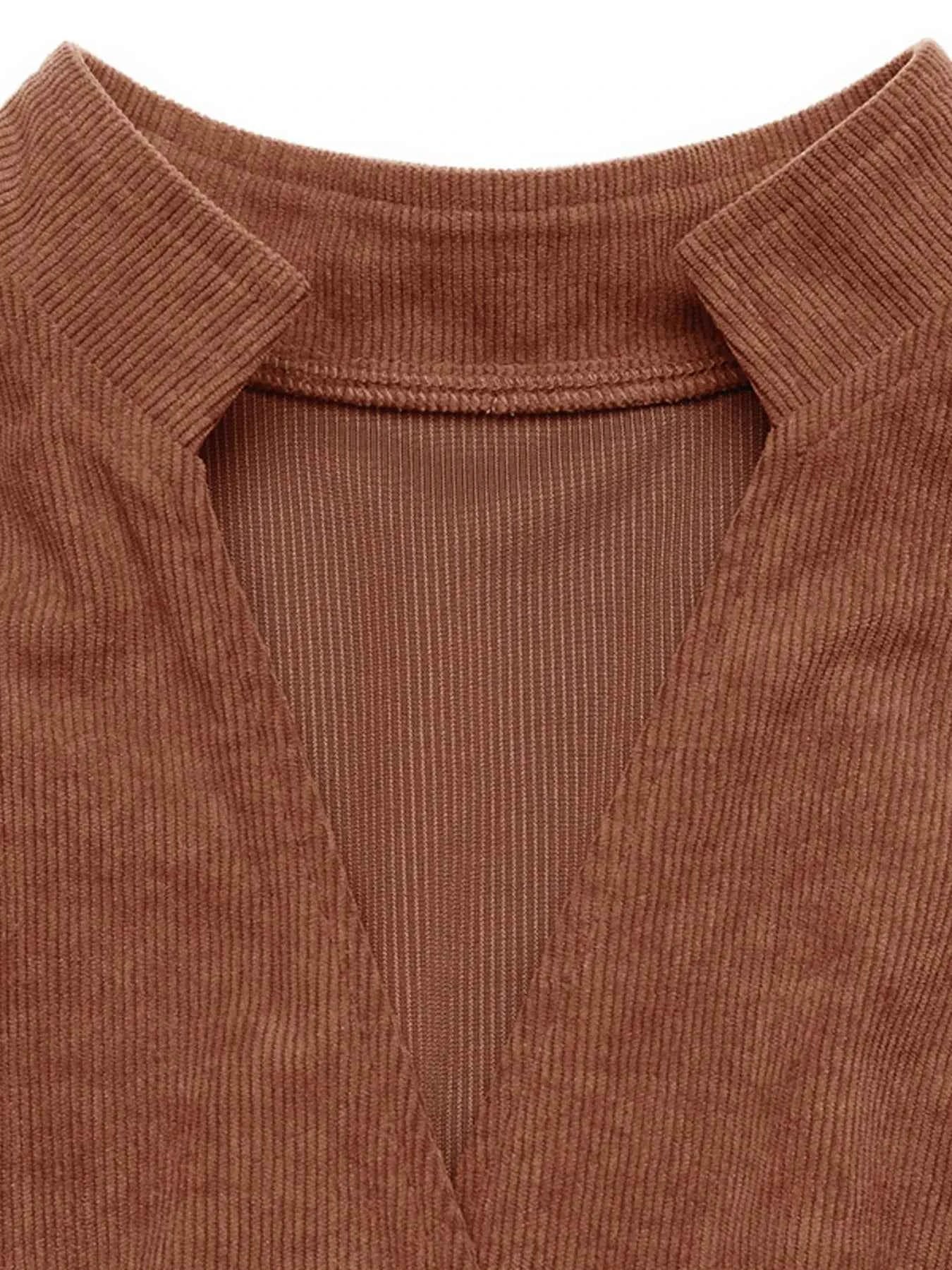 Long Sleeve Button Front Belted Midi Dress