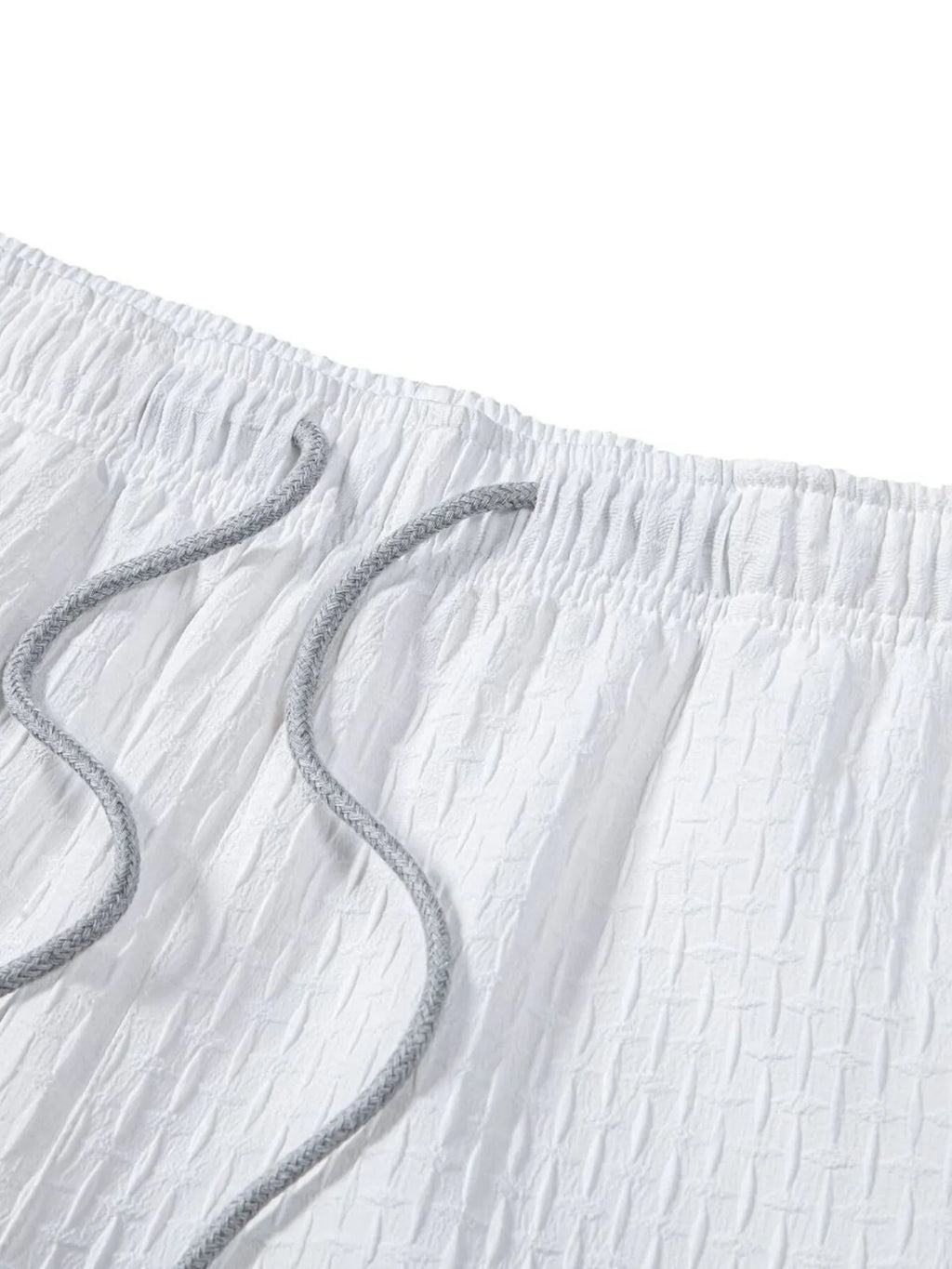 Men's Classic Textured Shorts with Elastic Waist.