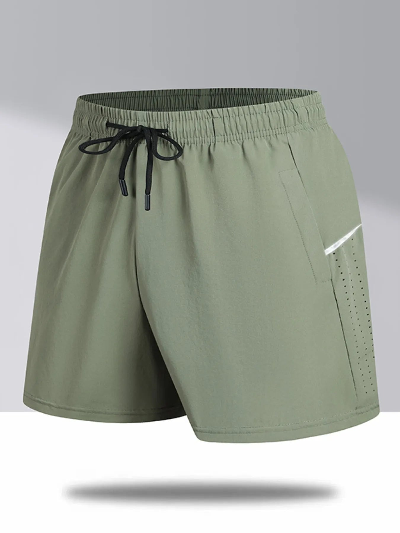 Men's Plus Size Drawstring Shorts.