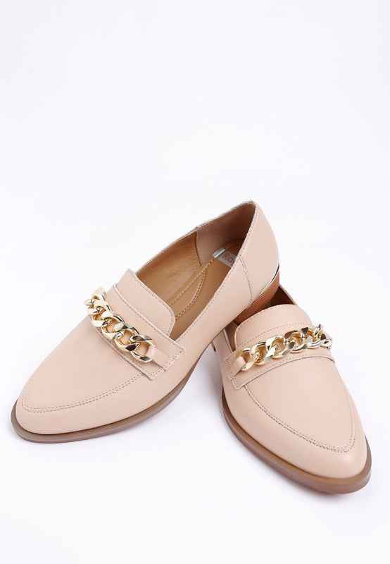 POLA Leather Horsebit Loafers