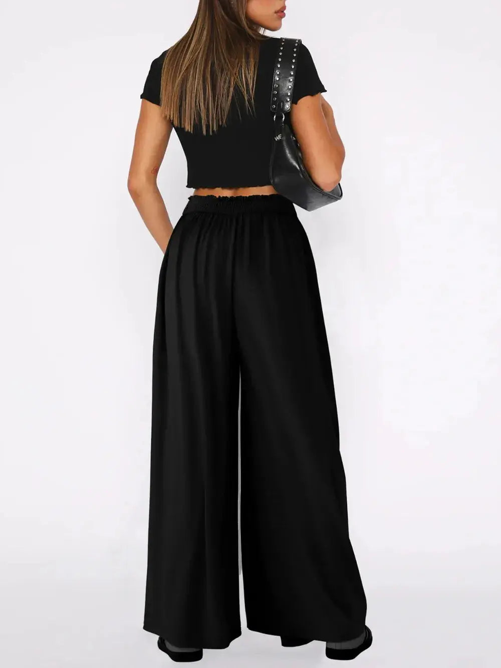 High Waist Wide Leg Pants.