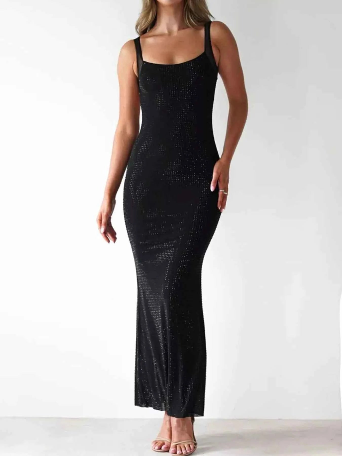 Backless Sleeveless Bodycon Maxi Dress