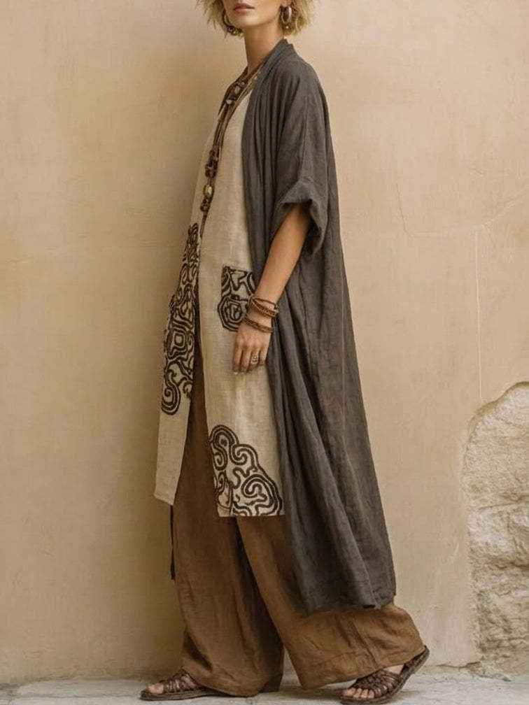 Women's Casual Wide-Leg Pants Two-Piece Set