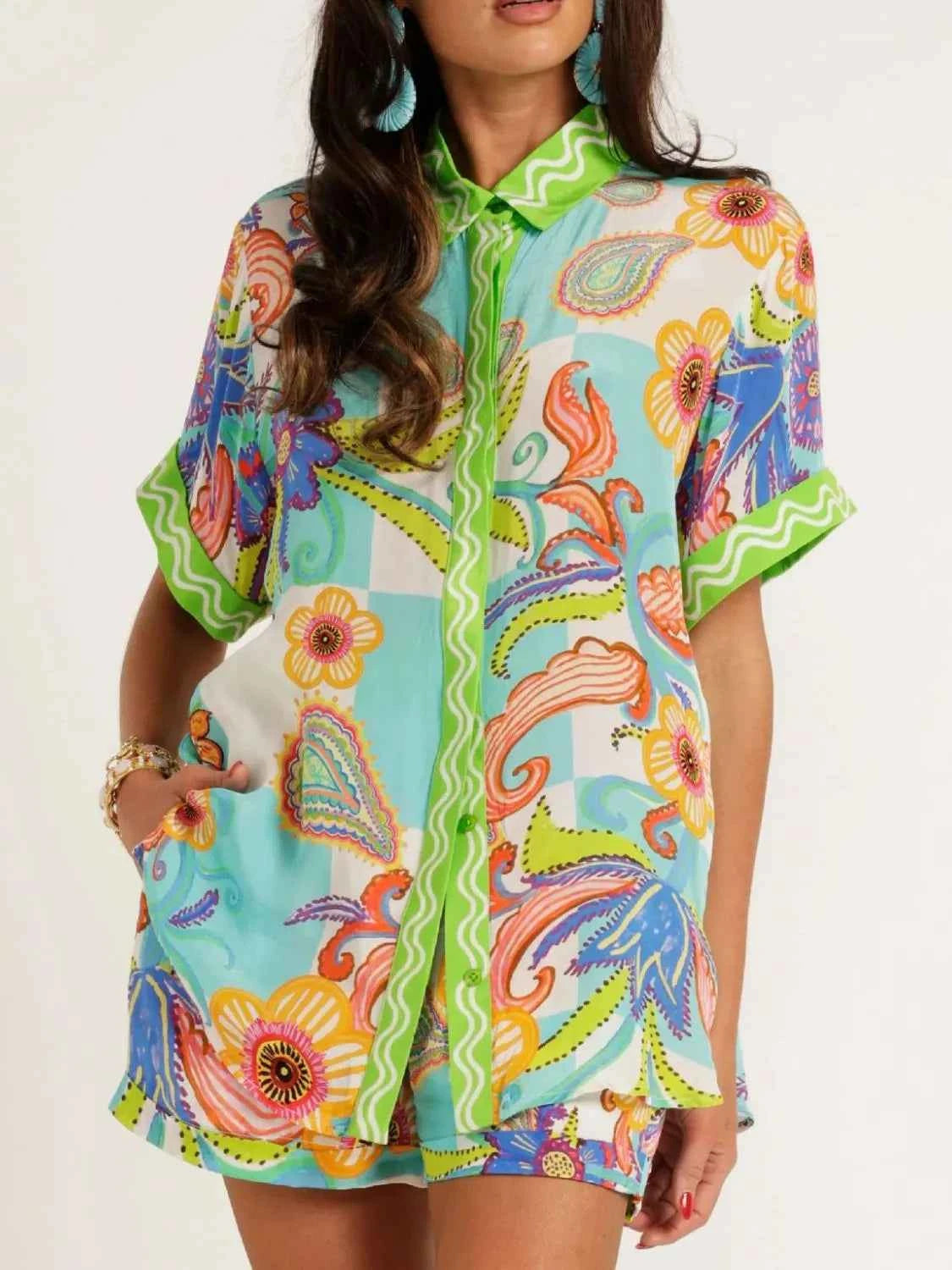 Top and Shorts Set