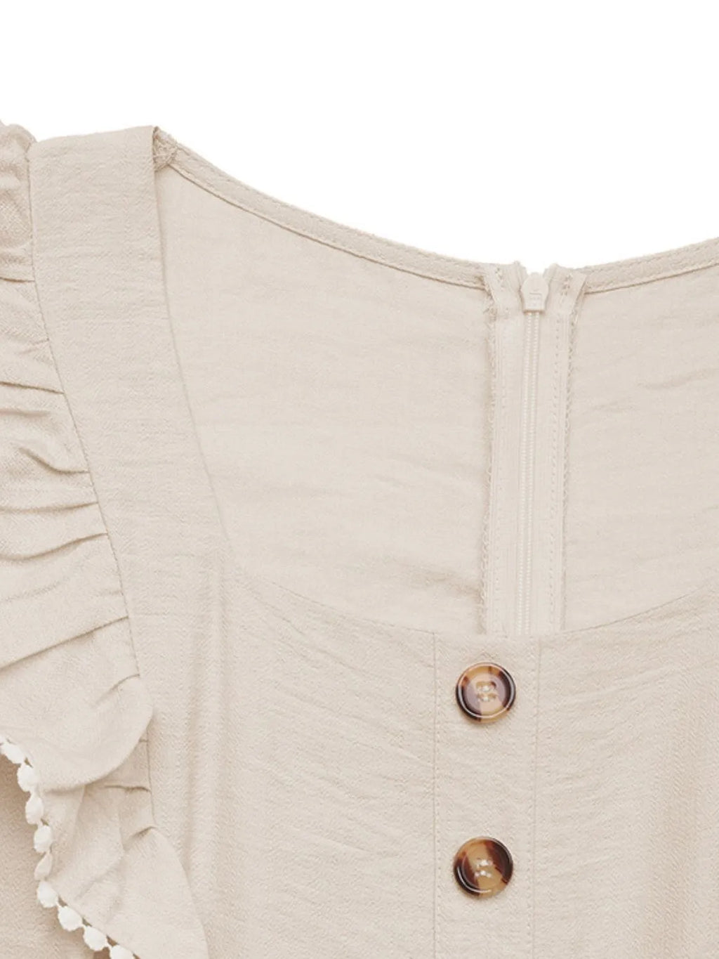 Ruffled Wide Leg Jumpsuit.