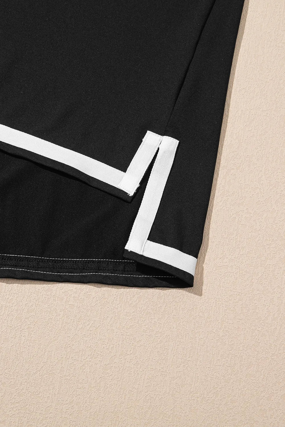 Contrast Trim Tee and Shorts Set - CHIC TB