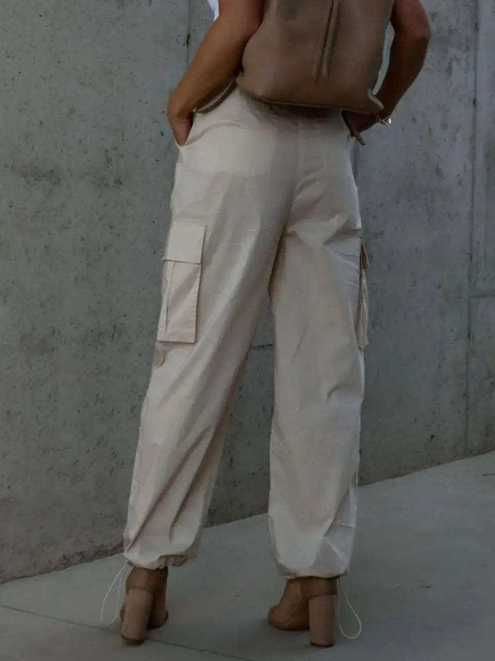 Drawstring Pants with Pockets.