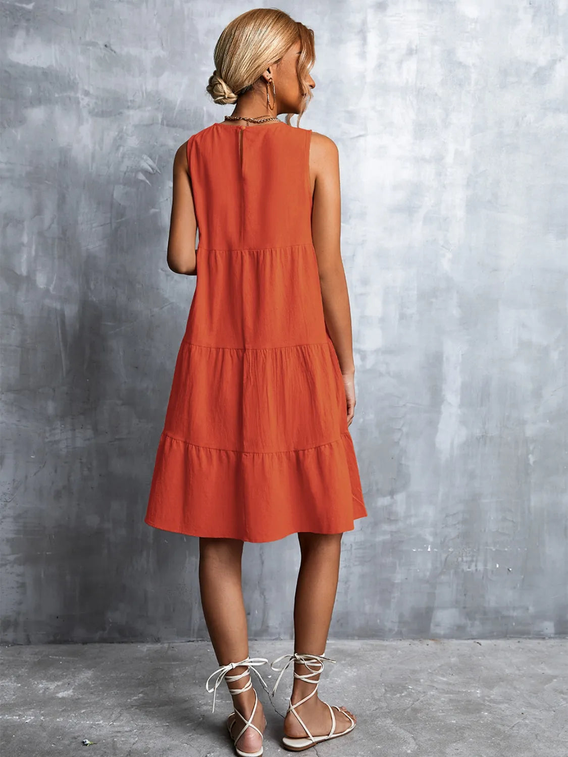 Sleeveless Mini Tank women Dress.