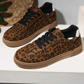 Leopard Lace Up Sneakers