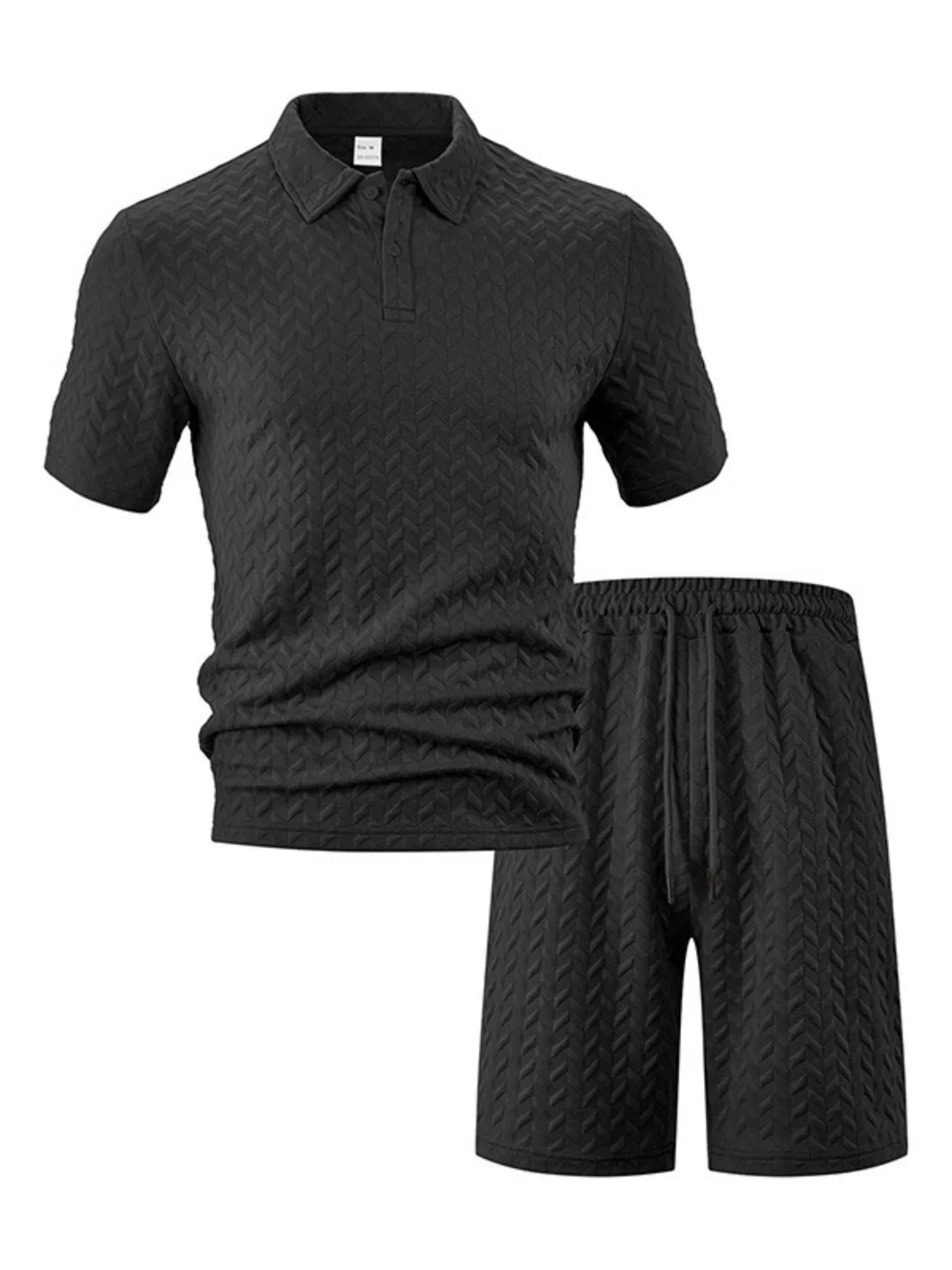 Polo Shirt and Shorts Set Plus Size.