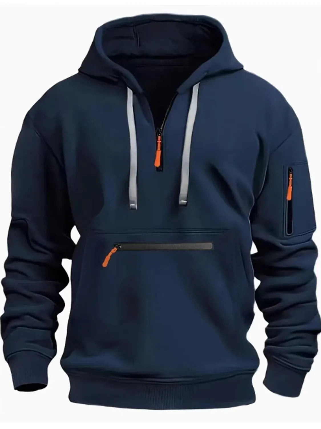 Men's Long Sleeve Hoodie Plus Size.