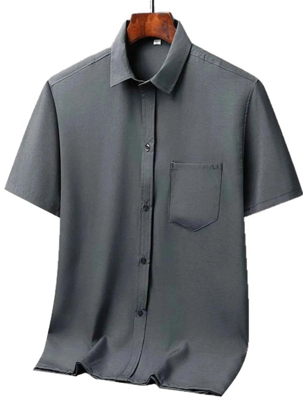 Men's Full Size Button Up Short Sleeve Shirt Plus Size