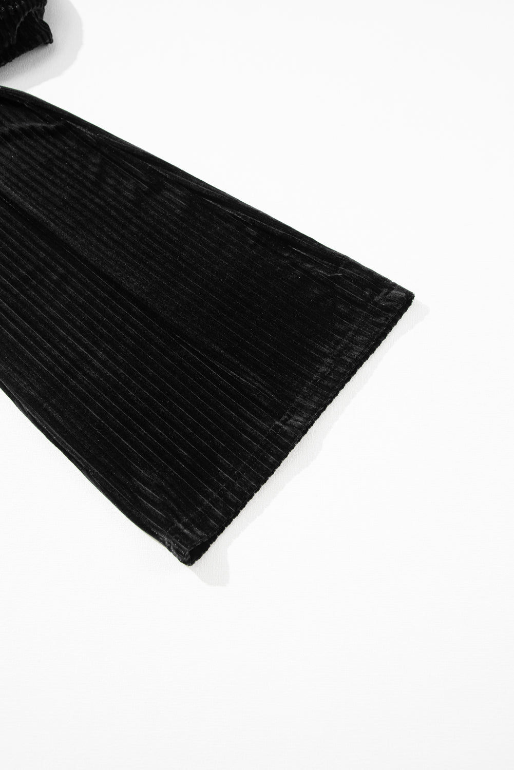 Black Solid Color High Waist Flare Corduroy Pants Dear-Lover Dropshipping