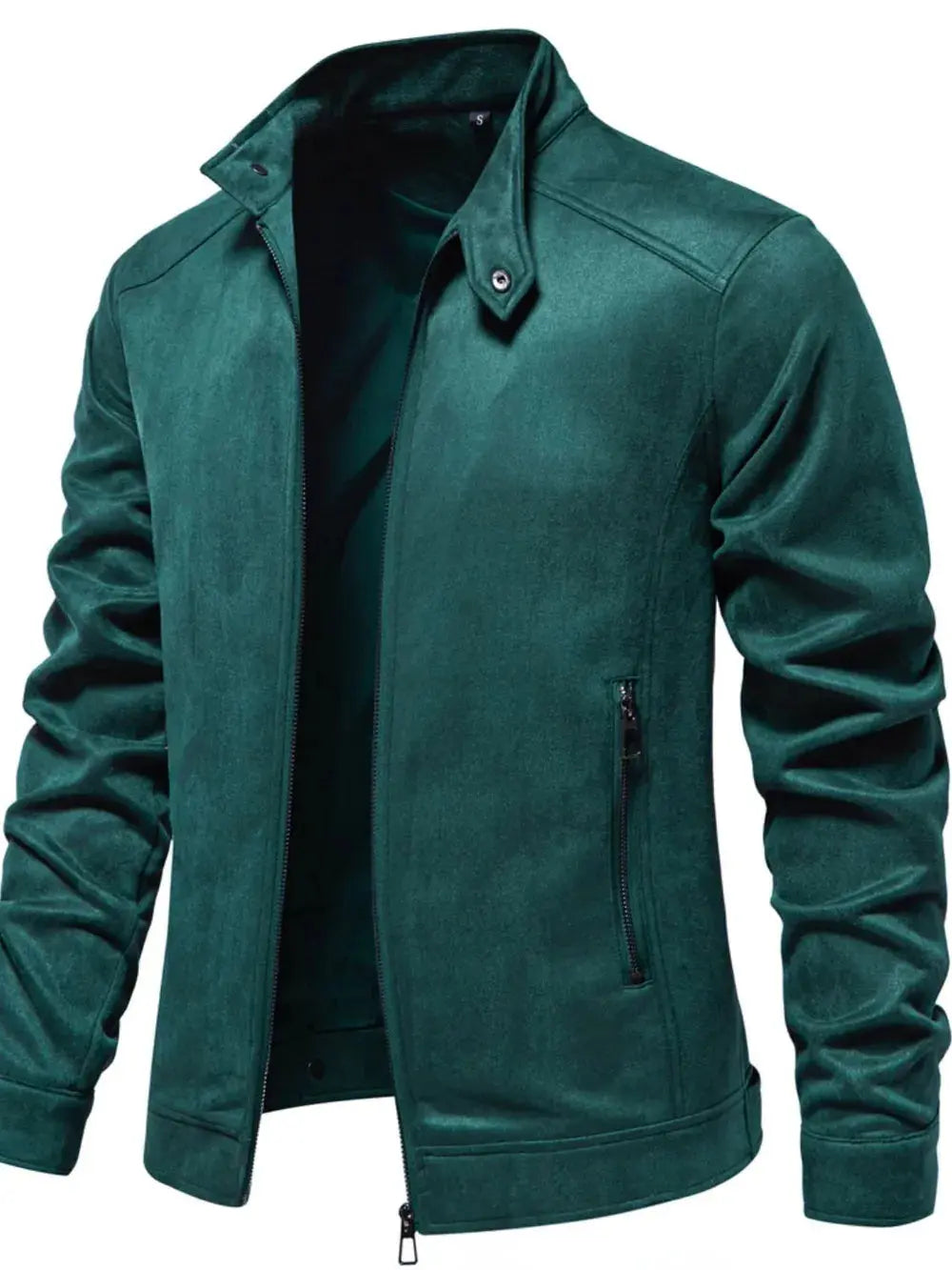 Men's Zip Up Long Sleeve Biker Jacket.