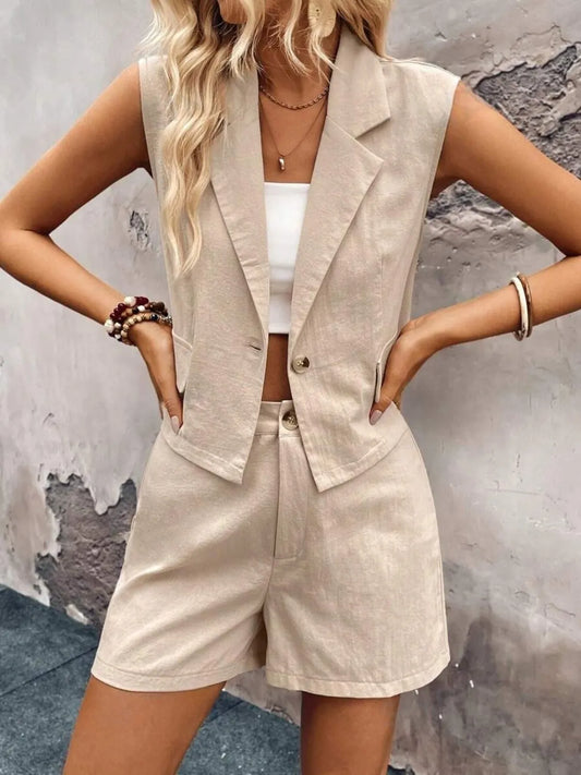 Sleeveless Top and Shorts Set WOMEN - CHIC TB