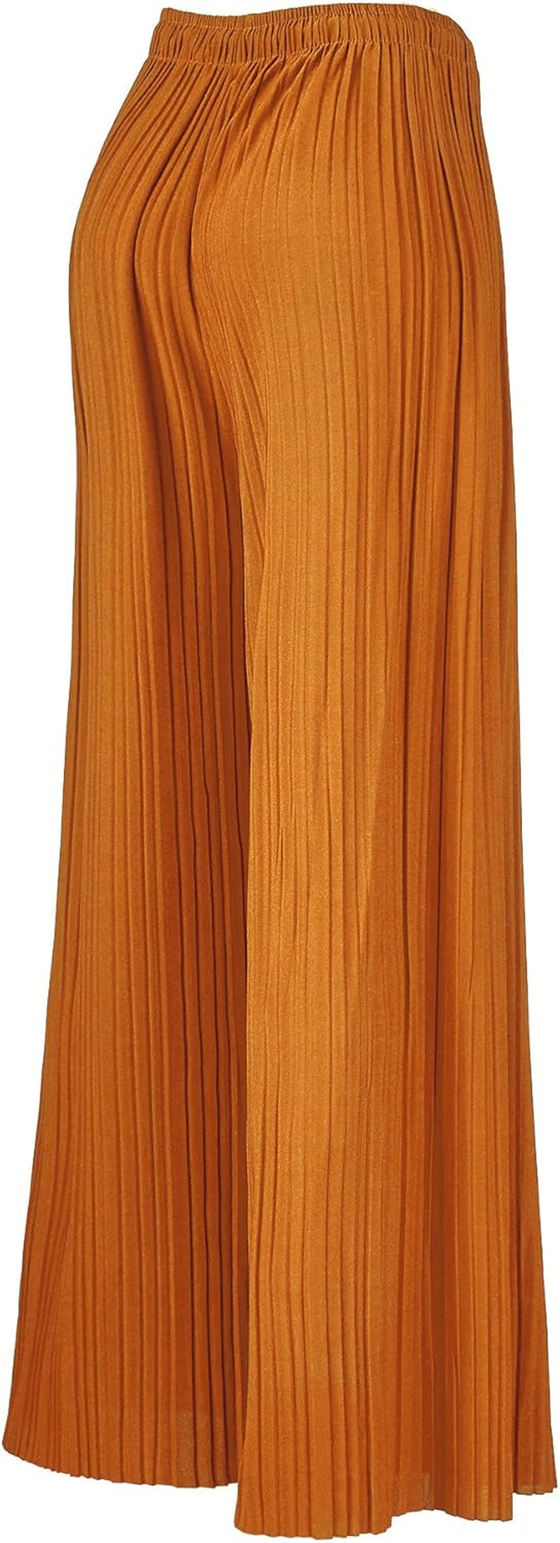 Made by Johnny Women'S Pleated Wide Leg Palazzo Pants with Drawstring