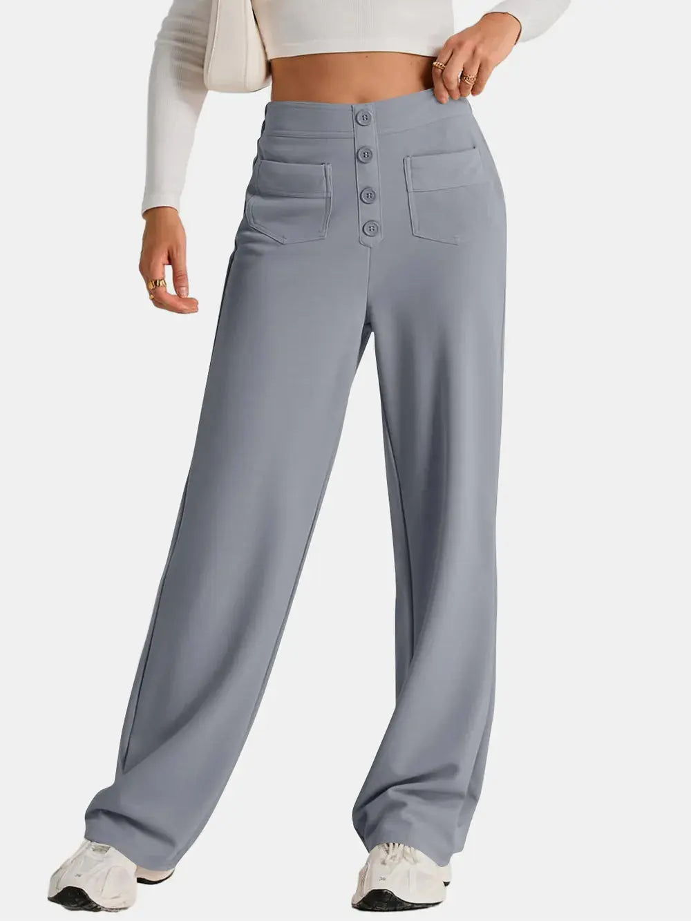 High Waist Wide Leg Pants.