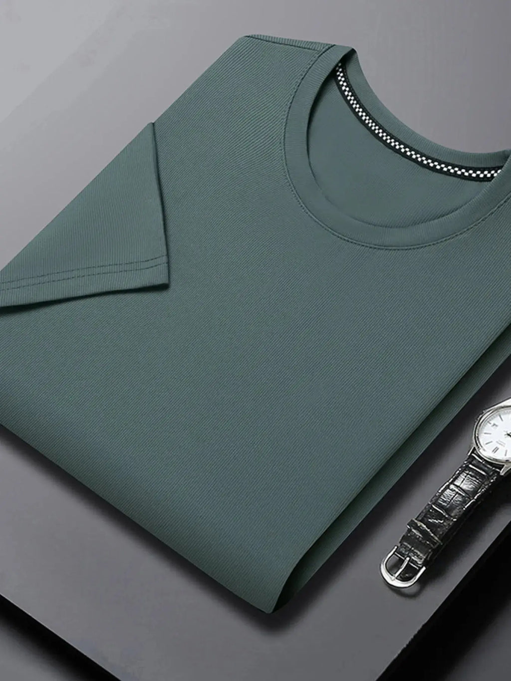 Men's Plus Size Breathable Short Sleeve T-Shirt.