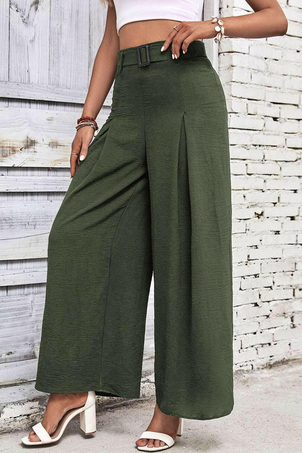 High Waisted Wide Leg Pants.