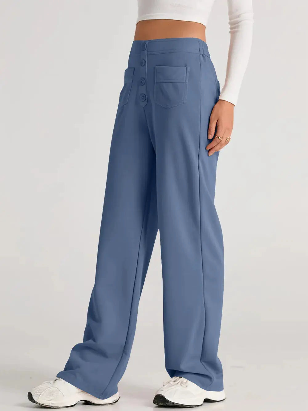 High Waist Wide Leg Pants.