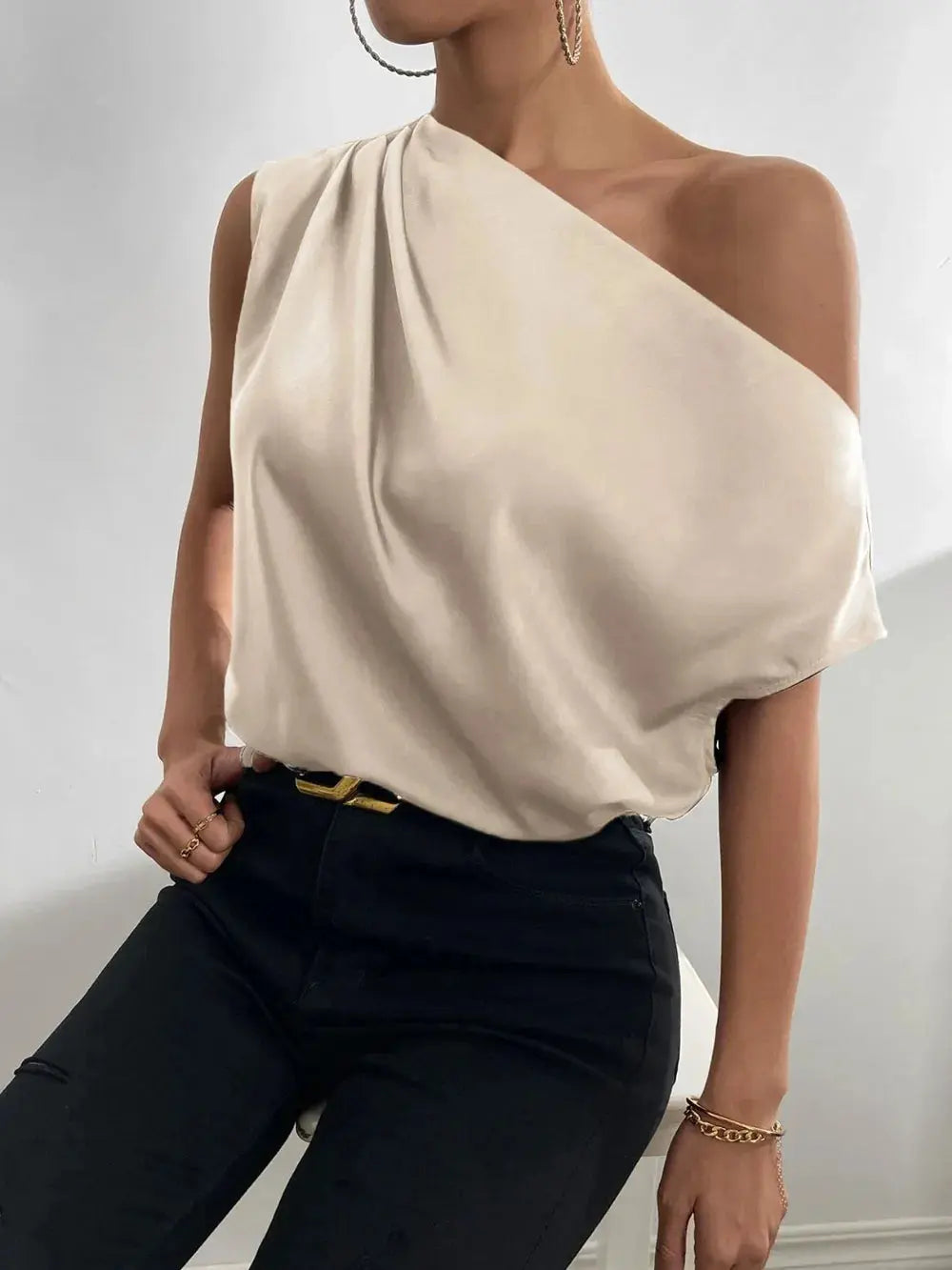 Single Shoulder Blouse WOMEN.